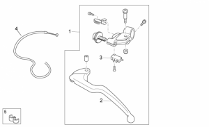 OEM Frame Parts Diagrams - Clutch Lever