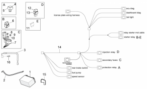 OEM Frame Parts Diagrams - Electrical System II