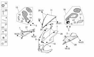 OEM Frame Parts Diagrams - Front Body I