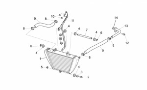 OEM Frame Parts Diagrams - Oil Radiator