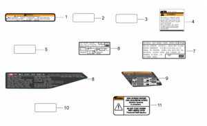 OEM Frame Parts Diagrams - Plate Set And Decal