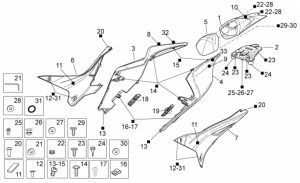 OEM Frame Parts Diagrams - Rear Body I