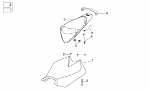 OEM Frame Parts Diagrams - Saddle