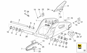 OEM Frame Parts Diagrams - Swing Arm