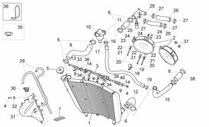 OEM Frame Parts Diagrams - Cooling System