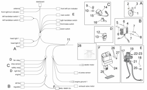 OEM Frame Parts Diagrams - Electrical System I