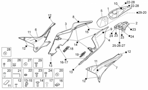 OEM Frame Parts Diagrams - Rear Body I