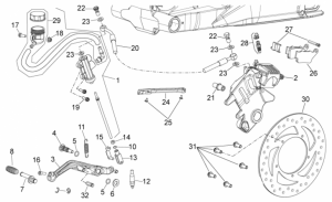 Frame - Rear Brake System