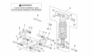 Frame - Connecting Rod - Rear Shock Abs.