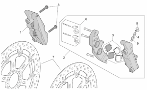 Frame - R-Rf Vers. Front Brake Caliper