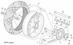 Frame - R-Rf Version Rear Wheel