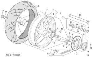 Frame - St-Rs Version Rear Wheel