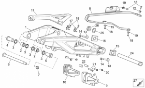 OEM Frame Parts Schematics - Swing Arm