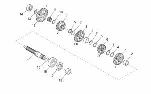 OEM Engine Parts Schematics - Driven Shaft