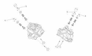 OEM Engine Parts Schematics - Valves Pads
