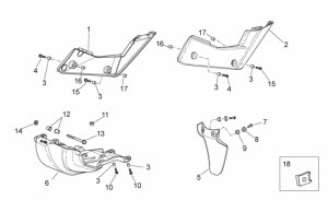 OEM Frame Parts Schematics - Central Body