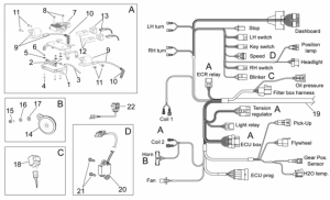 OEM Frame Parts Schematics - Electrical System I