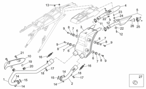 OEM Frame Parts Schematics - Exhaust Unit