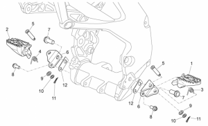 OEM Frame Parts Schematics - Foot Rests