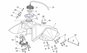 OEM Frame Parts Schematics - Fuel Tank