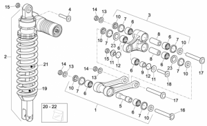 OEM Frame Parts Schematics - Rear Shock Absorber