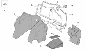 Frame - Central Body - Glove Comp.