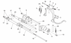 Frame - Central Stand - Connecting Rod