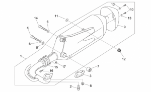 Frame - Exhaust Pipe