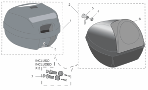 Genuine Aprilia Accessories - Acc. - Top/Cases II