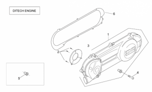 Engine - Transmission Cover (Ditech)