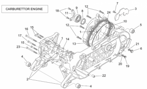 Engine - Crank-Case (Carburettor)