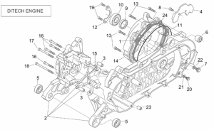 Engine - Crank-Case (Ditech)