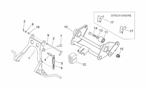 Frame - Central Stand - Connecting Rod