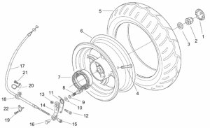 Frame - Rear Wheel - Drum Brake