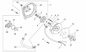 Engine - Flywheel - Water Pump