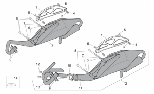 Frame - Exhaust Pipe