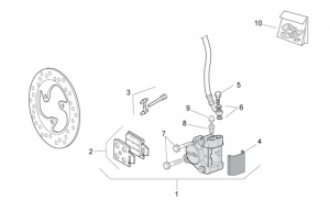 Frame - Front Brake Caliper