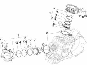 Engine - Cylinder-Piston-Wrist Pin Unit