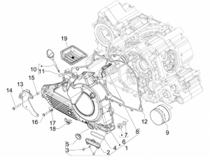 Engine - Flywheel Magneto Cover - Oil Filter