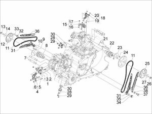 Engine - Rocking Levers Support Unit