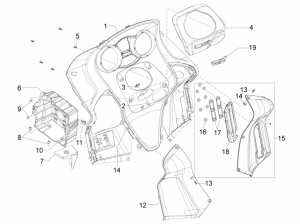 Frame - Plastic Parts - Coachwork - Front Glove-Box - Knee-Guard Panel