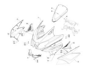 Frame - Plastic Parts - Coachwork - Front Shield