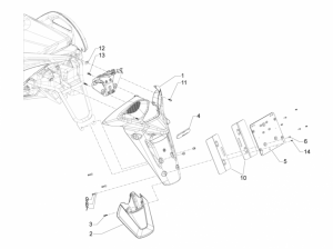 Frame - Plastic Parts - Coachwork - Rear Cover - Splash Guard