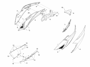 Frame - Plastic Parts - Coachwork - Side Cover - Spoiler