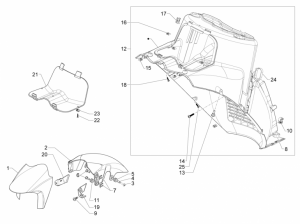 Frame - Plastic Parts - Coachwork - Wheel Huosing - Mudguard