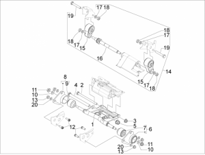 Suspensions - Wheels - Swinging Arm