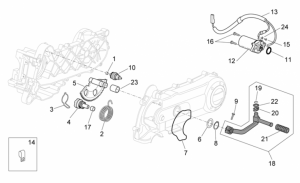 Engine - Kick-Start Gear/Starter Motor