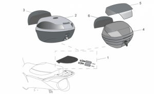 Genuine Aprilia Accessories - Acc. - Top/Cases I