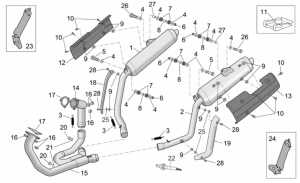 Frame - Exhaust Pipe