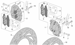 Frame - Front Brake Caliper